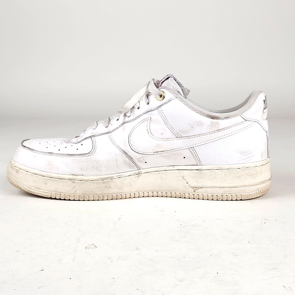 Nike Air Force 1 '07 Premium White and Burgundy Size US 12 Men - Picture 4 of 6